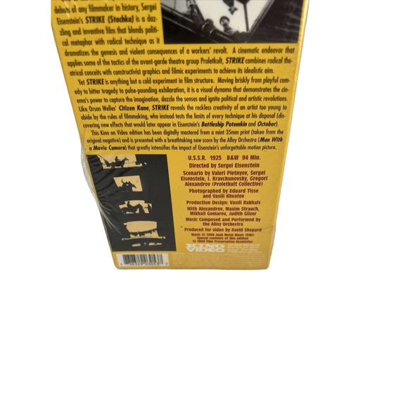 A Film By Sergei Eisenstein Strike VHS Sealed 1999 - Picture 10 of 10